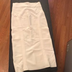 Bebe white high waisted